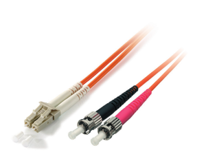 Equip LC/ST Fiber Optic Patch Cable, OS2, 15m