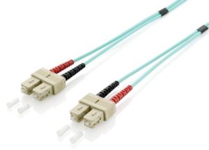 Equip SC/SC Fiber Optic Patch Cable, OM3, 0.5m