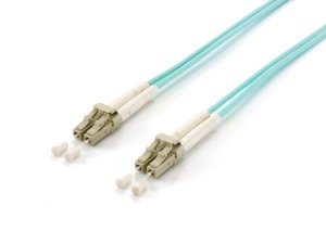 Equip LC/LC Fiber Optic Patch Cable, OM3, 15m