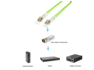 Equip LC/LC Fiber Optic Patch Cable, OM5, 10m