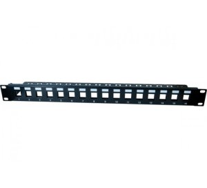 ProConnectLite® Patch Panel, 1U, 16 Ports, for STP Keystones