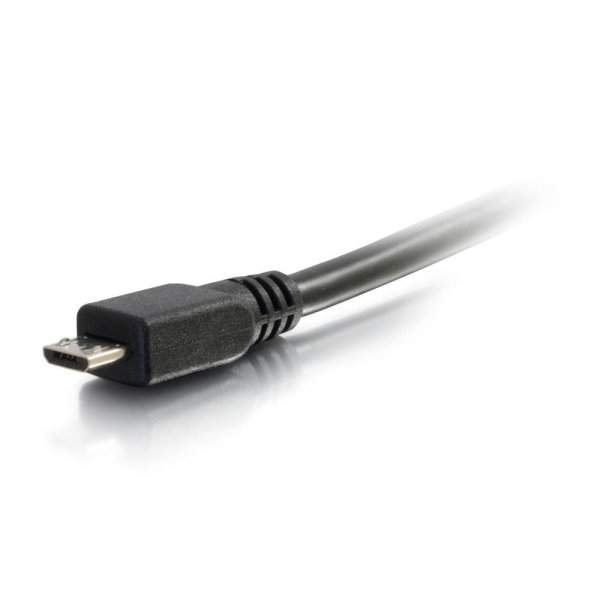 C2G 6.6ft (2m) USB 2.0 A to Micro-B Cable M/M - Black