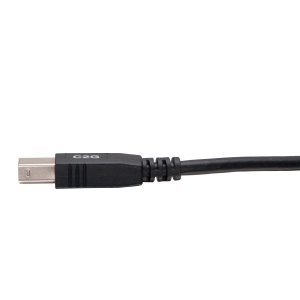 C2G 6.6ft (2m) USB 2.0 A/B Cable - Black