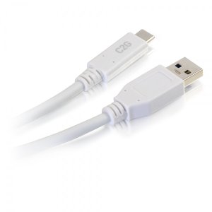 C2G 1.8m USB-C® to USB-A SuperSpeed USB 5Gbps Cable M/M - White