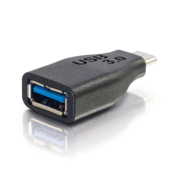 C2G USB 3.0 (USB 3.2 Gen 1) USB-C® to USB-A Adapter Converter M/F - Black