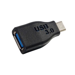 C2G USB 3.0 (USB 3.2 Gen 1) USB-C® to USB-A Adapter Converter M/F - Black