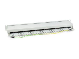 Equip 24-Port Cat.6 Shielded Patch Panel, Light Grey