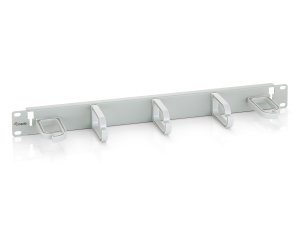 Equip 19" Rack Mount Cable Management Panel, Light Grey (RAL 7035)