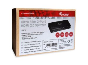 Equip 332716 video splitter HDMI 2x HDMI