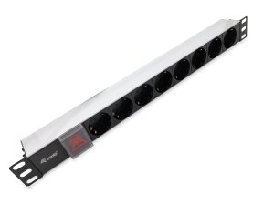 Equip 8-Outlet German Power Distribution Unit, Aluminum Shell