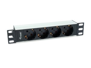 4-Outlet German Power Distribution Unit, 10", Aluminum Shell