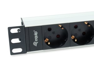 4-Outlet German Power Distribution Unit, 10", Aluminum Shell