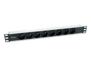 Equip 333313 power distribution unit (PDU) 8 AC outlet(s) 1U Black, Silver