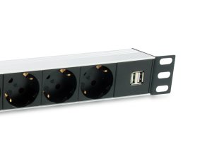 Equip 333315 power distribution unit (PDU) 7 AC outlet(s) 1U Black, Silver