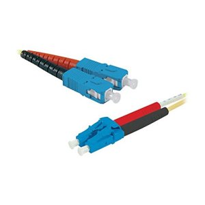 Connect 392348 fibre optic cable 20 m 2x SC 2x LC OS2 Yellow