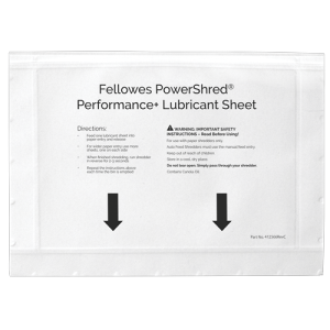 Fellowes 4025601 paper shredder accessory 10 pc(s) Lubricant sheets