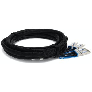 40GBase-CU QSFP+ to 4xSFP+ Direct Attach Cable, Passive Twinax, 5m