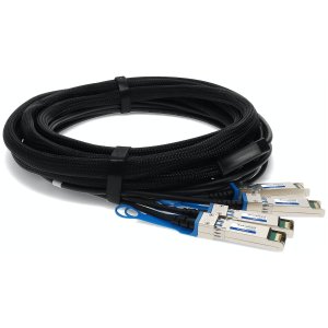 40GBase-CU QSFP+ to 4xSFP+ Direct Attach Cable, Passive Twinax, 5m