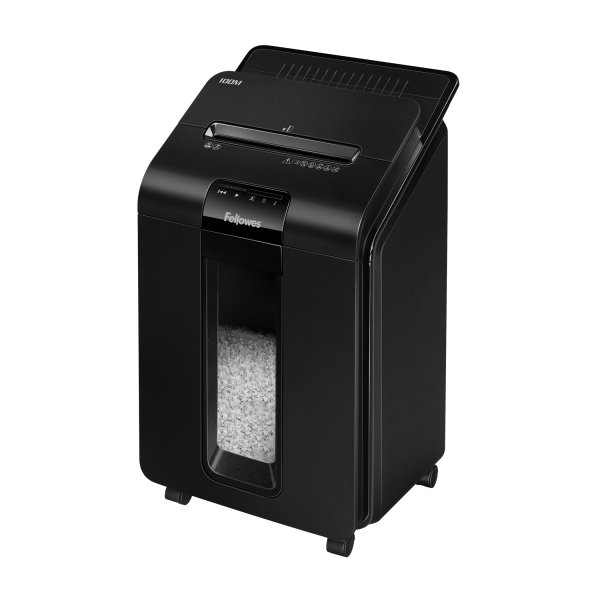 Fellowes AutoMax 100M paper shredder Micro-cut shredding 60 dB 22 cm Black