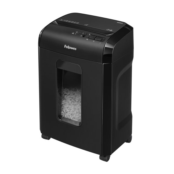 Fellowes Powershred 10M paper shredder Micro-cut shredding 65 dB Black