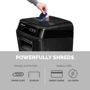 Fellowes AutoMax 200C paper shredder Cross shredding 60 dB 23 cm Black