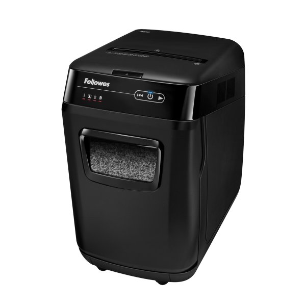 Fellowes AutoMax 200M paper shredder Micro-cut shredding 60 dB Black