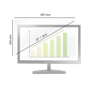Fellowes PrivaScreen 68.6 cm (27") Monitor Frameless display privacy filter