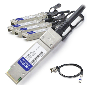 AddOn Networks 3m QSFP+ - 4 x SFP+ InfiniBand/fibre optic cable QSFP+ 4xSFP+ Black