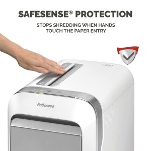 Fellowes LX Series Powershred LX221 paper shredder Micro-cut shredding 65 dB White