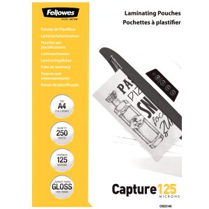 A4 Glossy 125 Micron Laminating Pouch - Value Pack