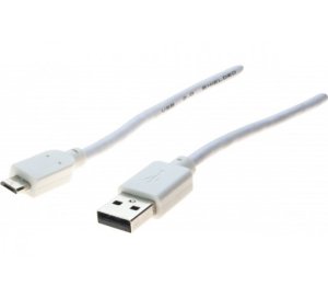 Hypertec 532455-HY USB cable USB 2.0 1.8 m USB A Micro-USB B White