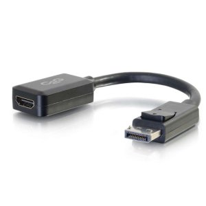 8in DisplayPort™ Male to HDMI Female Adapter Converter - Black