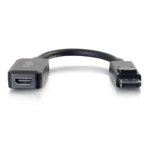 8in DisplayPort™ Male to HDMI Female Adapter Converter - Black