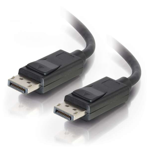 3ft DisplayPort Cable with Latches M/M, Black