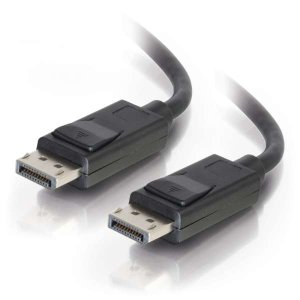 25ft DisplayPort Cable with Latches M/M, Black