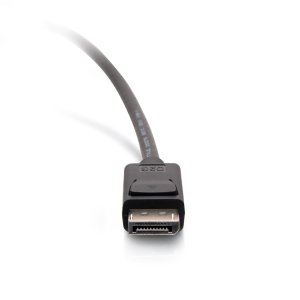 C2G 25ft (7.6m) DisplayPortTM Cable with Latches 4K 60Hz UHD M/M - Black