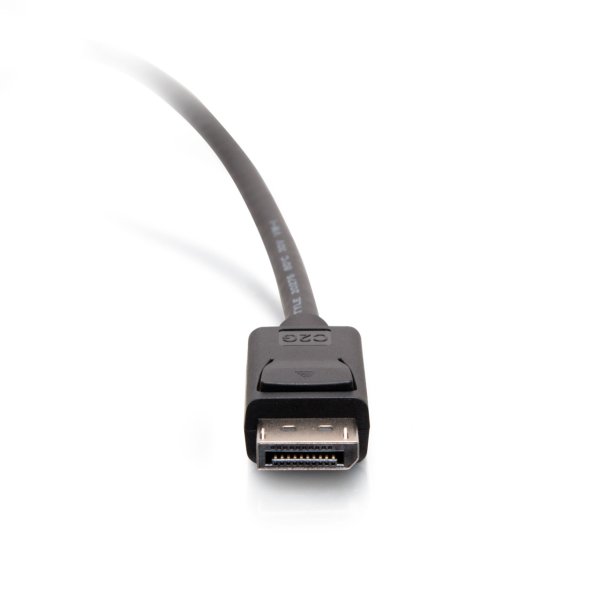 C2G 25ft (7.6m) DisplayPortTM Cable with Latches 4K 60Hz UHD M/M - Black