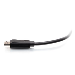 C2G 25ft (7.6m) DisplayPortTM Cable with Latches 4K 60Hz UHD M/M - Black