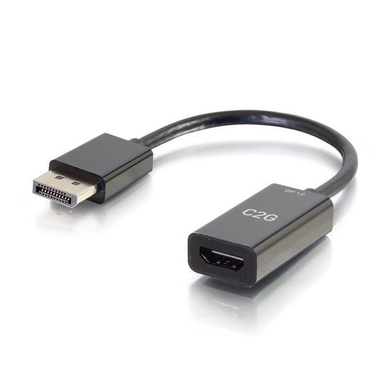 8in DisplayPort™ Male to HDMI® Female Passive Adapter Converter - 4K 30Hz