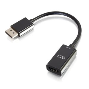 8in DisplayPort™ Male to HDMI® Female Passive Adapter Converter - 4K 30Hz