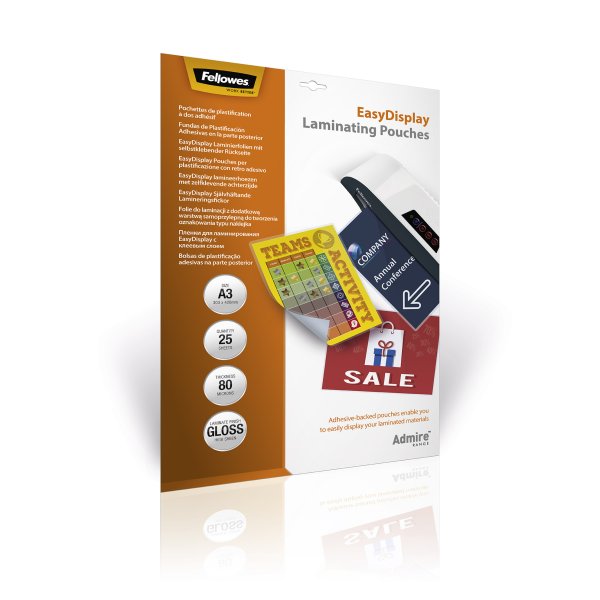 Admire A3 Laminating Pouches - Easy Display (25 pack)