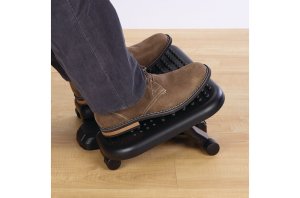 SoleMassage Height and Tilt Adjustable Foot Rest with Stimulating Surface