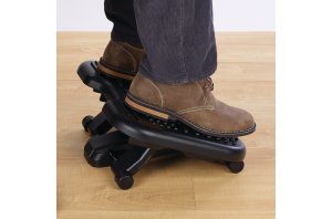 SoleMassage Height and Tilt Adjustable Foot Rest with Stimulating Surface