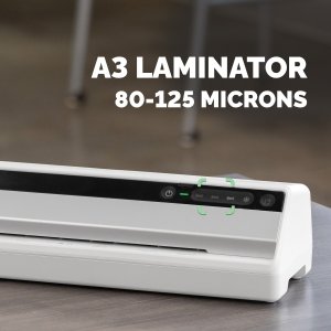 Fellowes A3 Laminator Machine Saturn A4 Laminating Machine 80 to 125 Micron 10 A4 Laminating Pouch Starter Pack Included