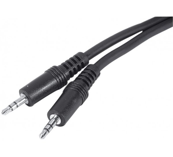 Audio cord 3.5-mm jack male/male, 2 m