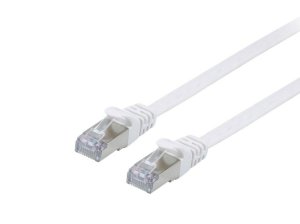 Equip Cat.6A U/FTP Flat Patch Cable, 3.0m, White