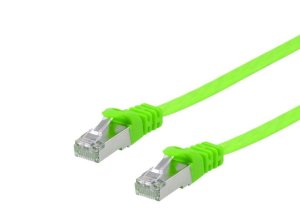 Equip Cat.6A U/FTP Flat Patch Cable, 2.0m, Green