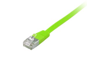 Equip Cat.6A U/FTP Flat Patch Cable, 0.5m, Green