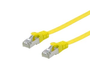 Equip Cat.6A U/FTP Flat Patch Cable, 1.0m, Yellow