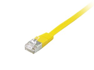 Equip Cat.6A U/FTP Flat Patch Cable, 1.0m, Yellow